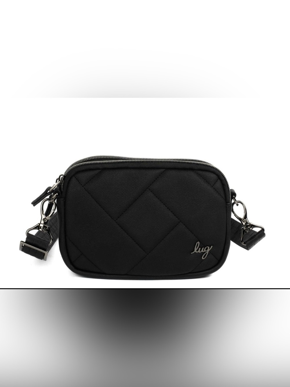 lug Coupe Matte Luxe Cross Body Bag in Black